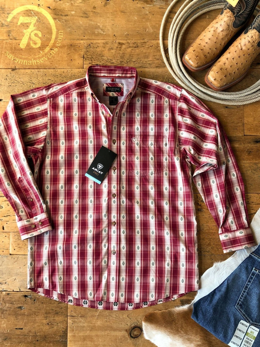 Eldon Ariat Men's Southwest Button Up {XL}
