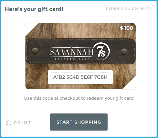 Gift Card {email version}