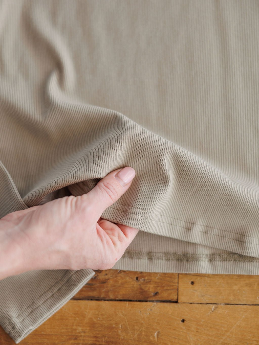 Emden Sandstone Ribbed Basic Top