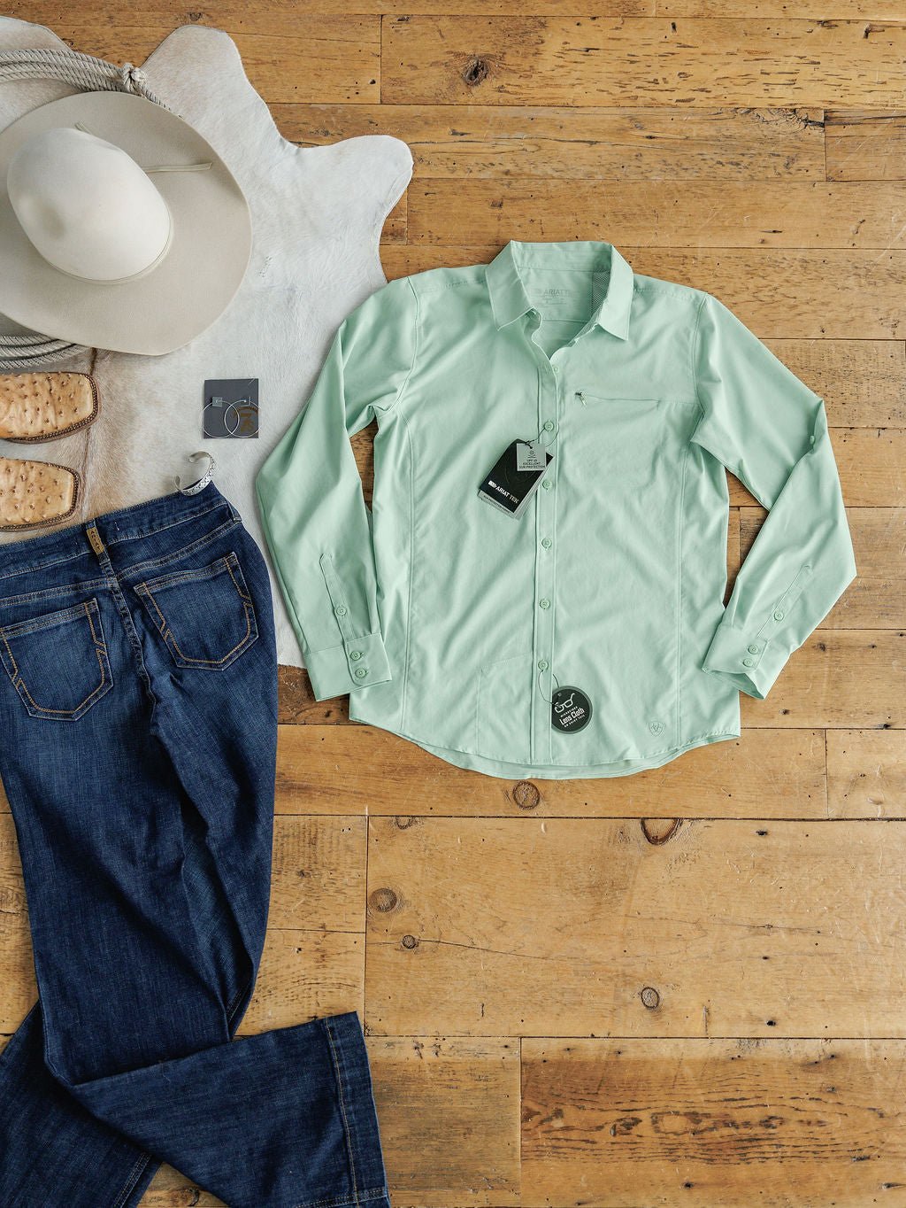 Foristell Ariat Seafoam Green Performance Shirt