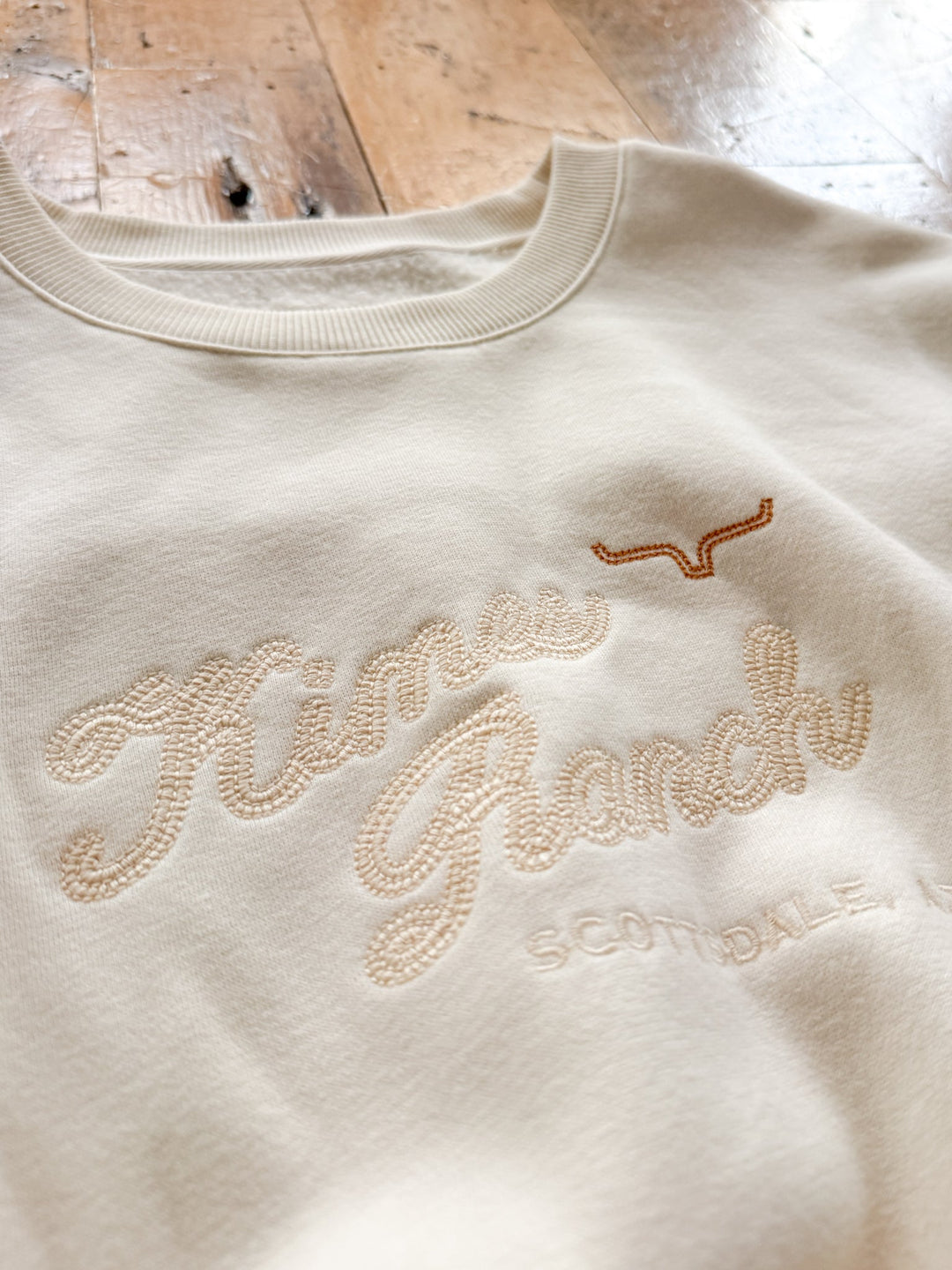 Glendale Cream Embroidered Pullover