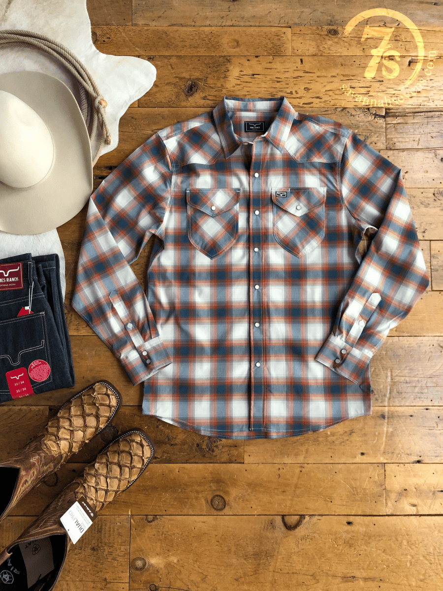 Grant Kimes Men's Plaid Pearl Snap