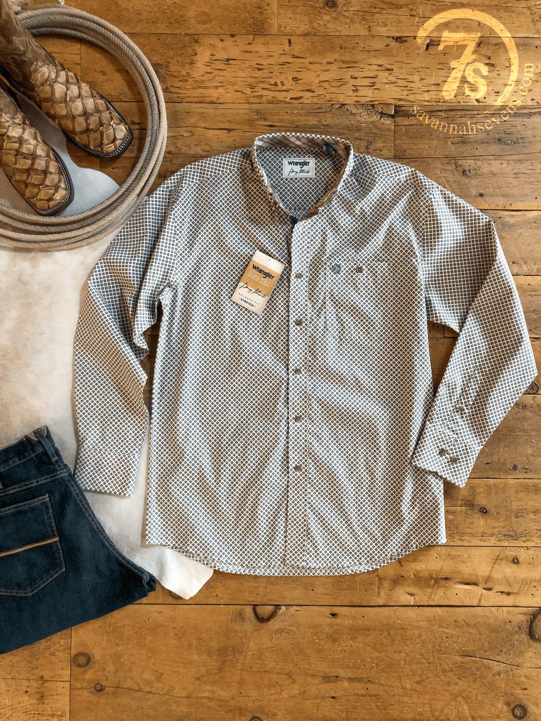 Grenville Wrangler Men's Southwest Button Up