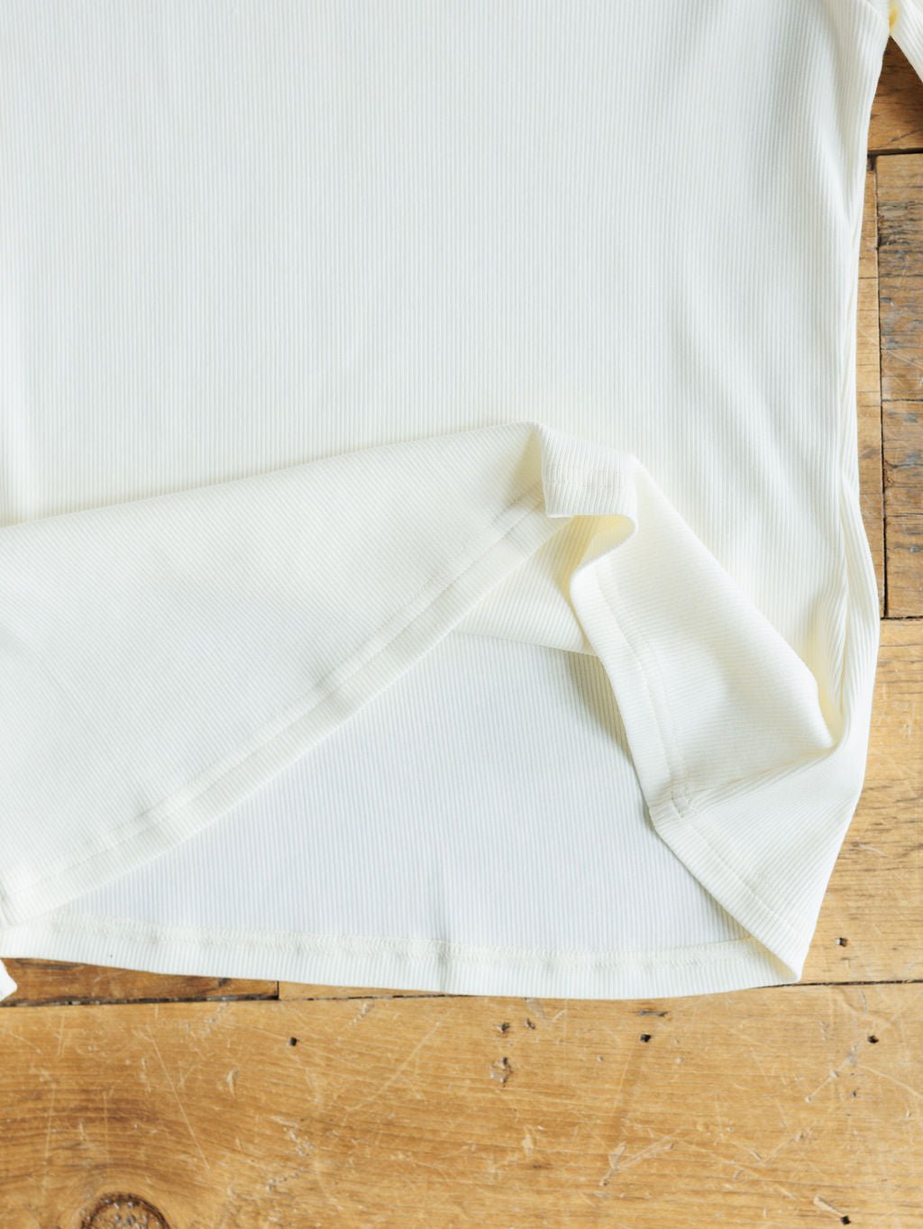Gypsum Ivory Ribbed Top