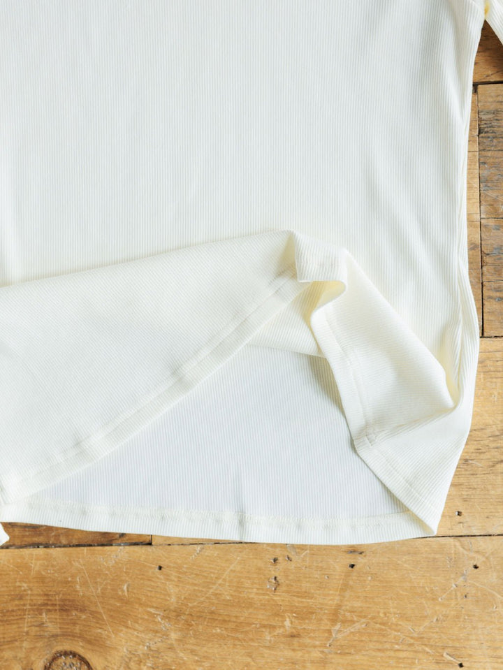 Gypsum Ivory Ribbed Top