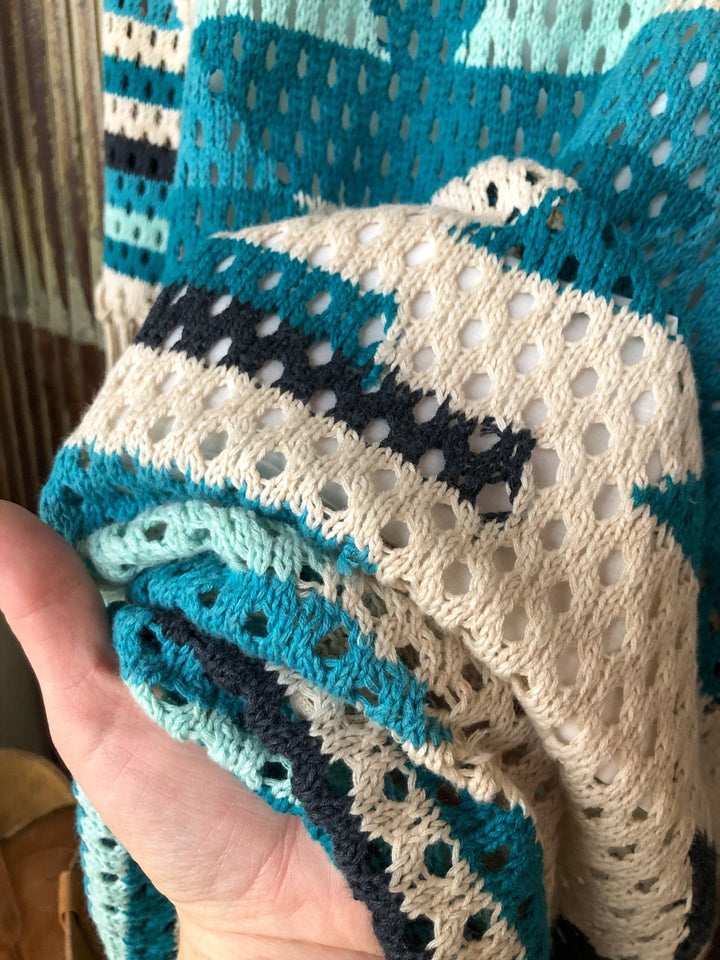 Hanley Falls Southwest Blue Knit Dress