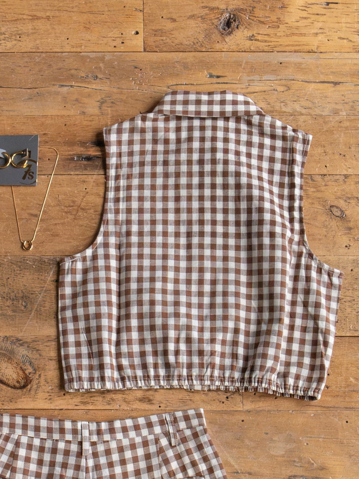 Hazelton Chocolate Gingham Set