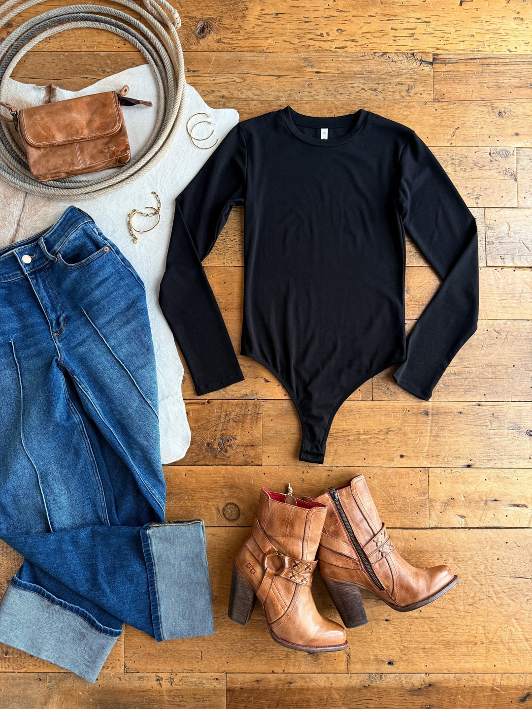 Hedley Black Soft Stretch Bodysuit