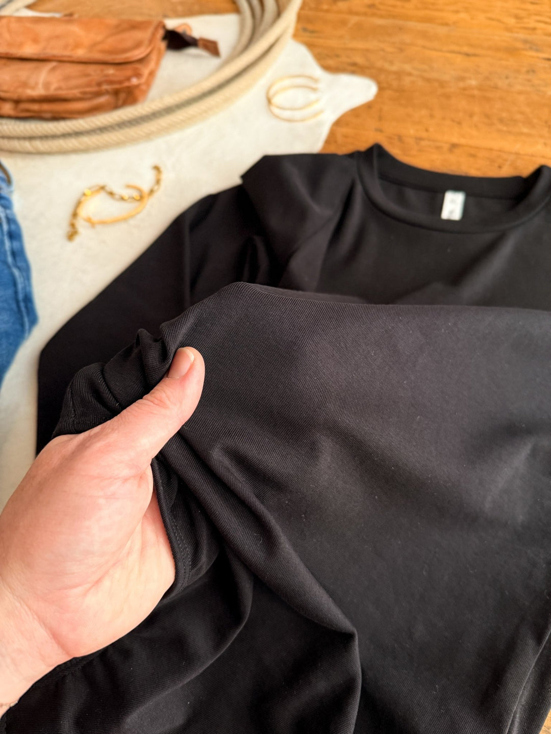 Hedley Black Soft Stretch Bodysuit