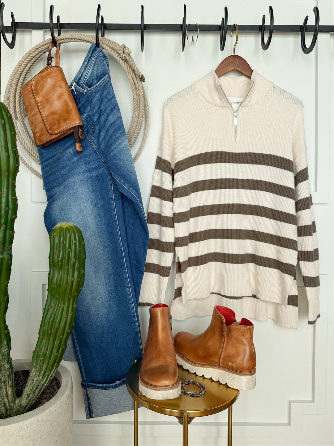 Henning Striped Quarter Zip