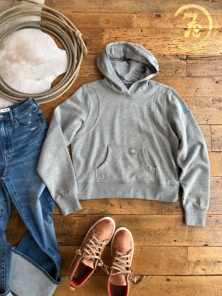 Herington Ariat Heather Grey Hooded Pullover