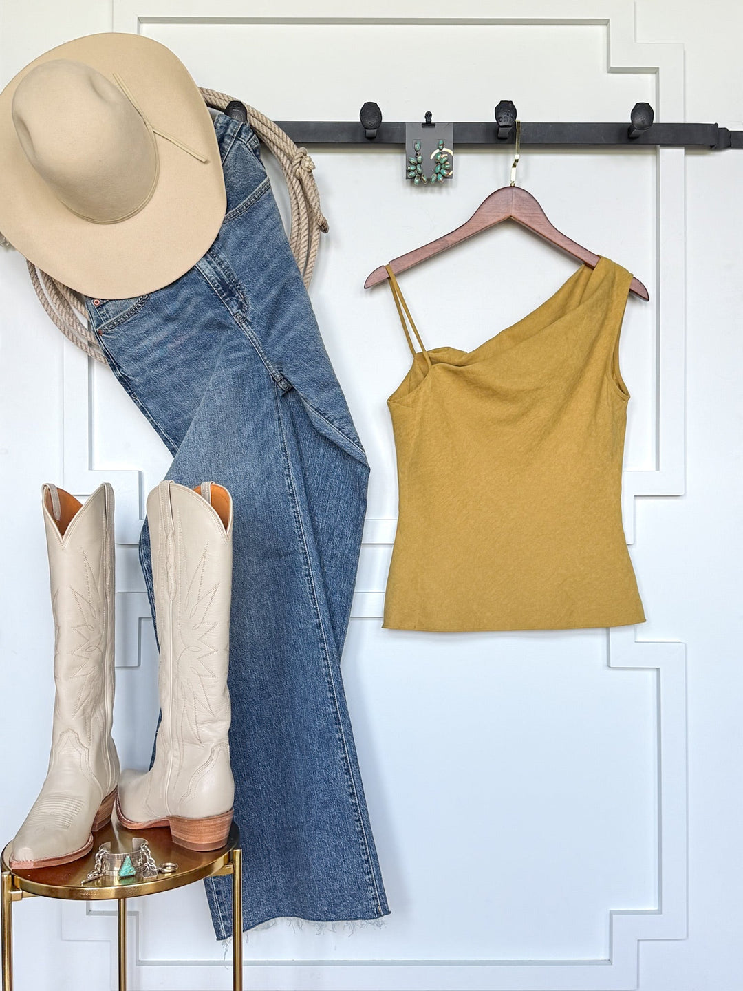 Hillard Chartreuse Sleeveless Top
