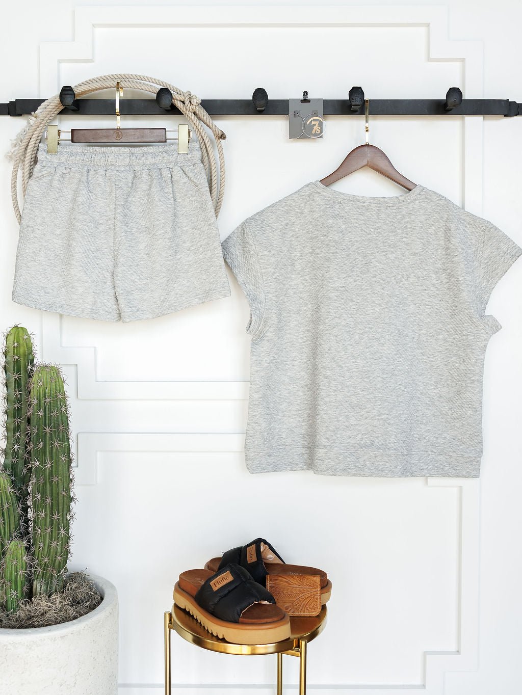 Homa Hills Heather Grey Textured Set