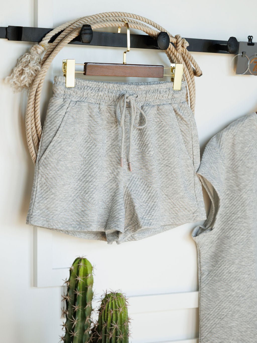 Homa Hills Heather Grey Textured Set
