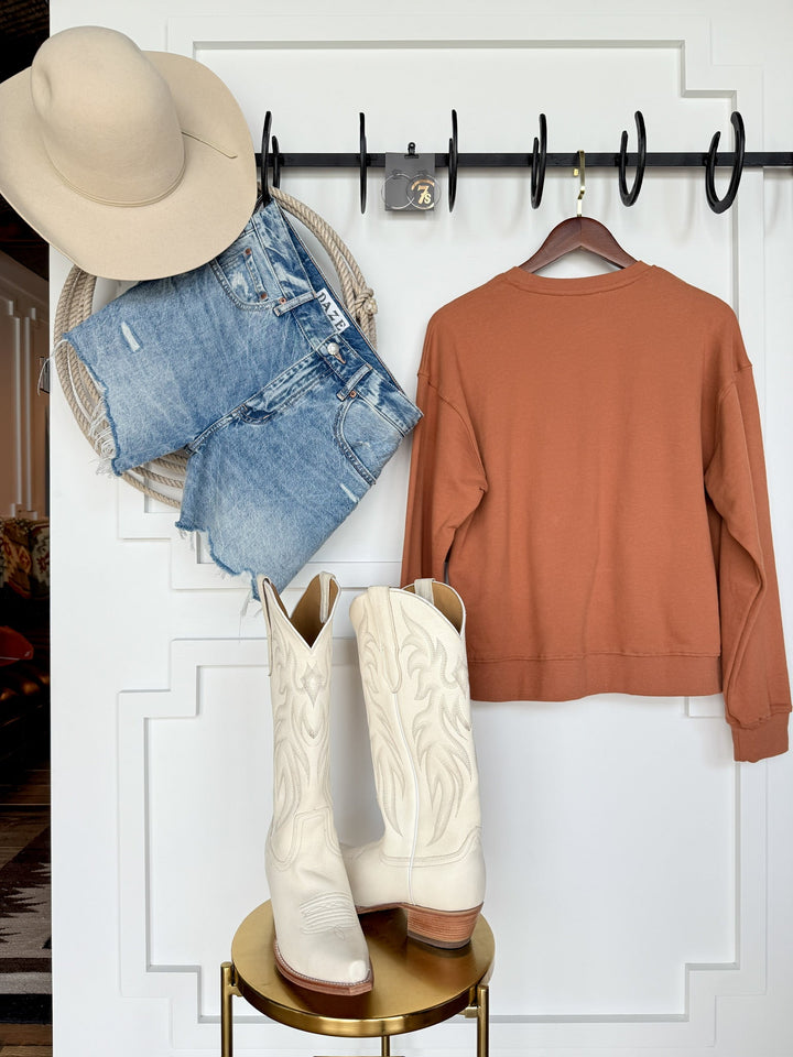 Howdy Sienna Embroidered Pullover