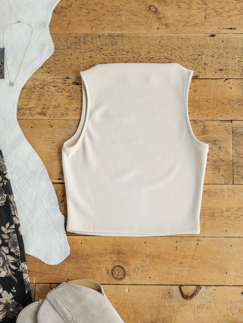 Joplin Cowl Neck Cropped Top