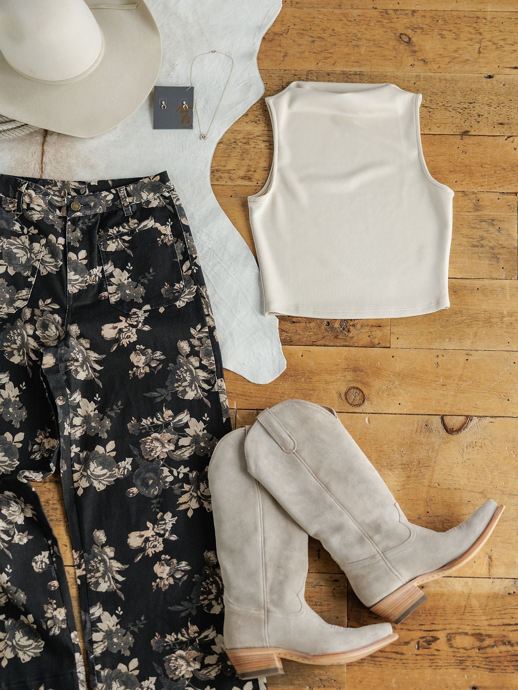 Joplin Cowl Neck Cropped Top