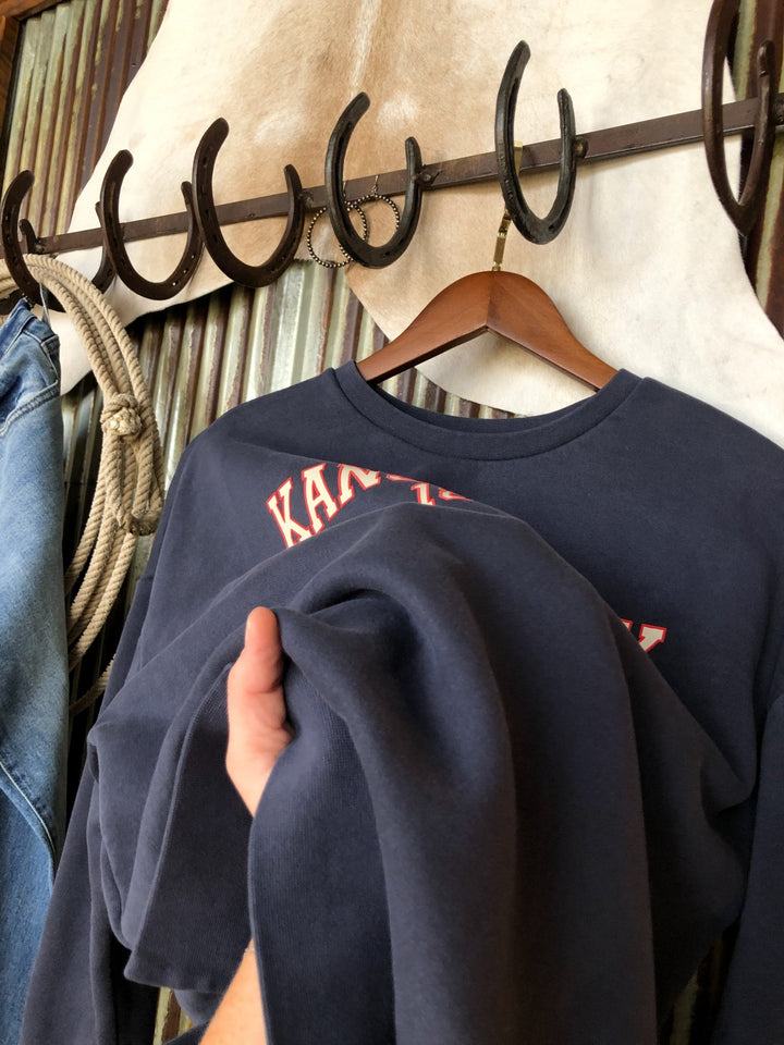 Kansas City Navy Crewneck