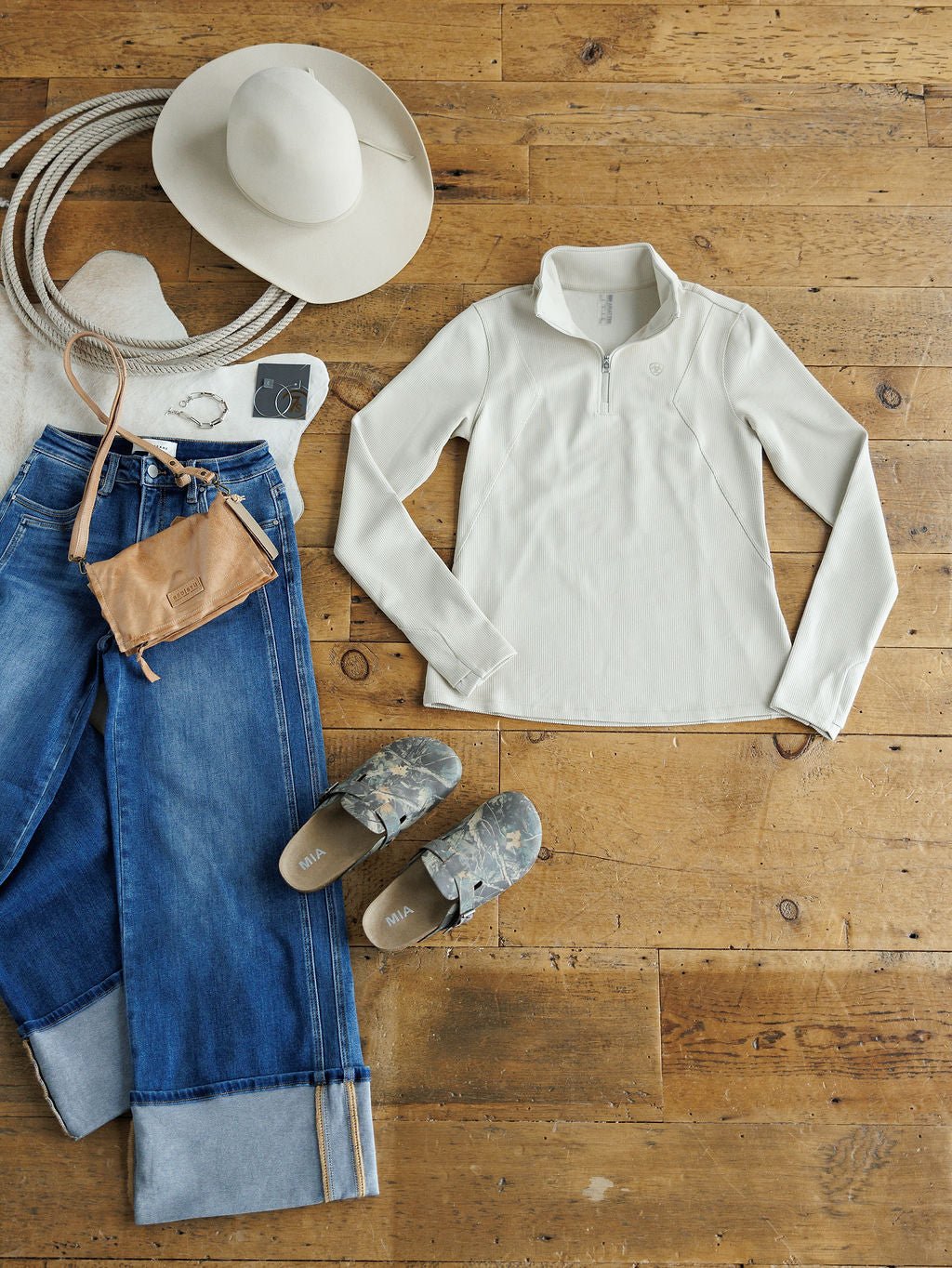 Kenmare Ariat Ribbed Quarter Zip