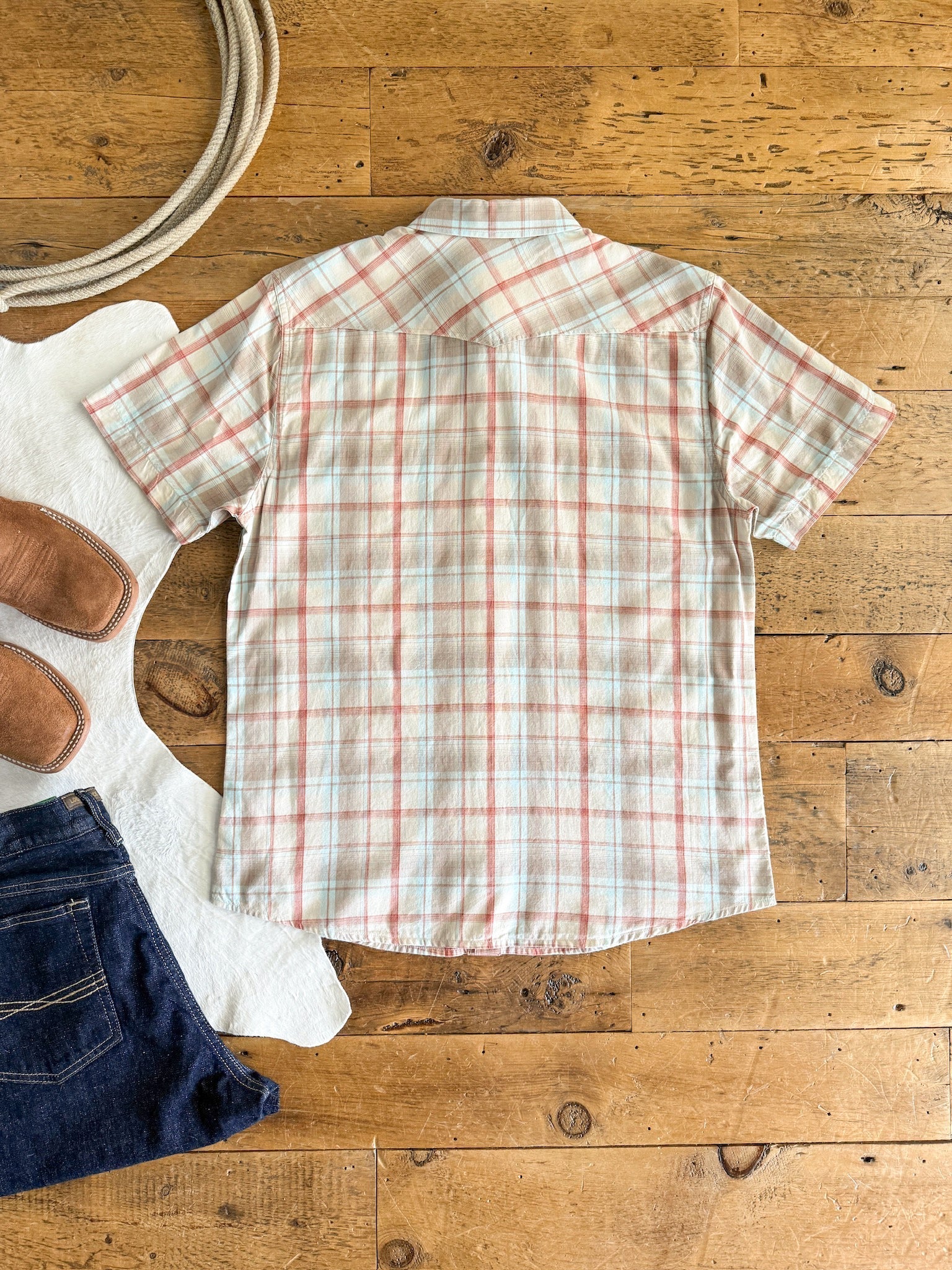 Kirkwood Ariat Men's Natural Plaid Pearl Snap – Savannah Sevens