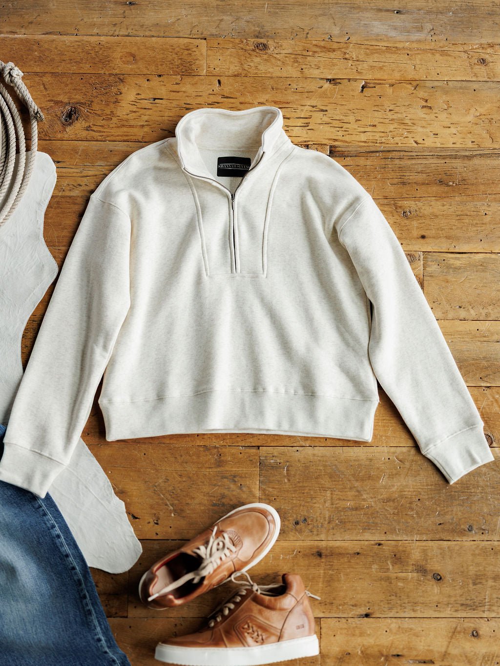 Koda Off-White Quarter Zip