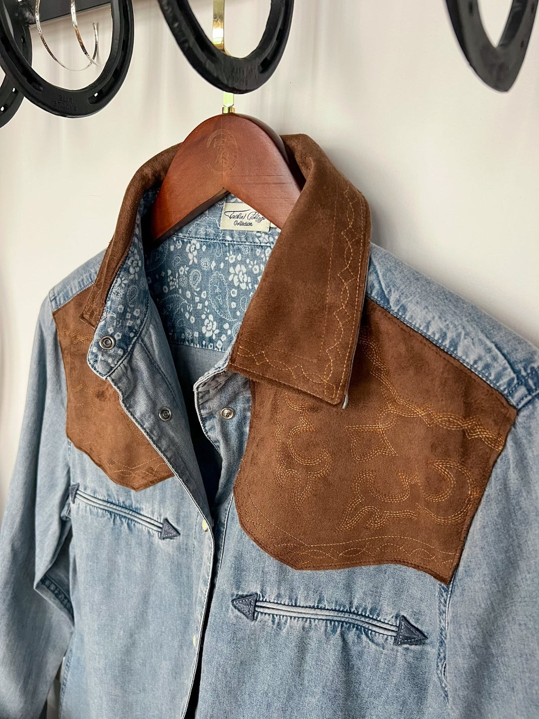 LaGrange Denim Pearl Snap Top
