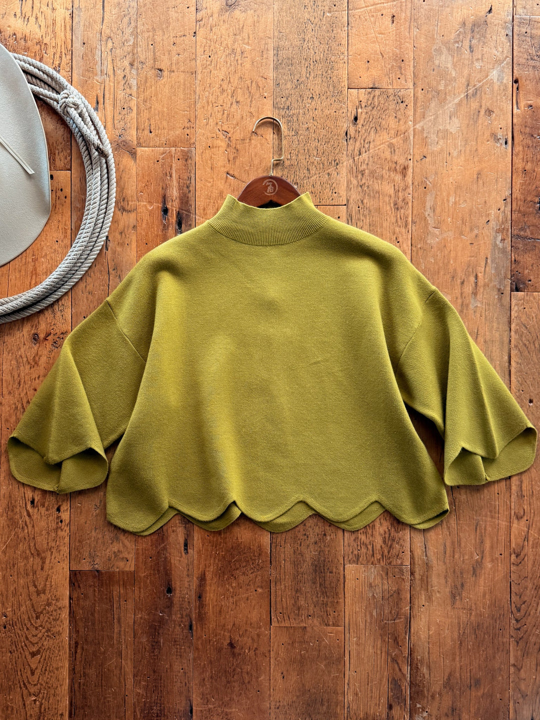 Larkspur Chartreuse Knit Top