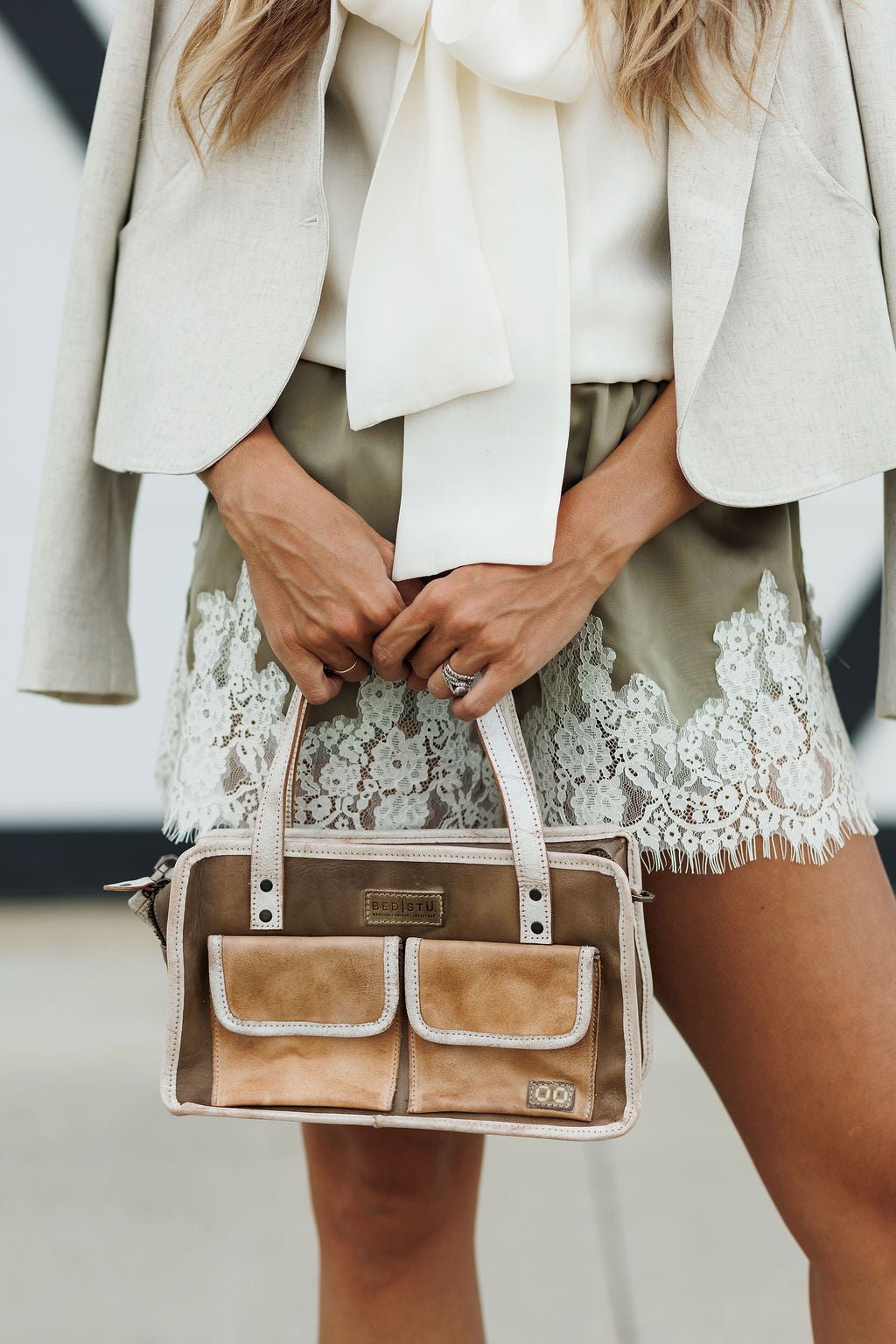 Laynee Sage Satin Shorts