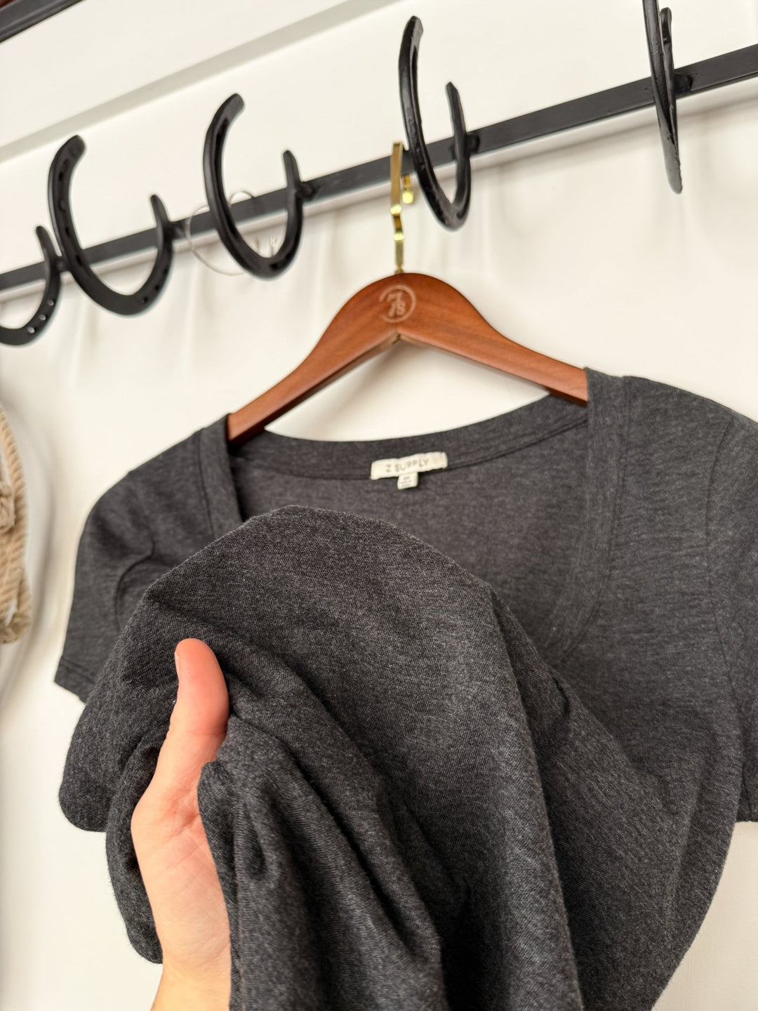 Leawood Charcoal Basic Tee