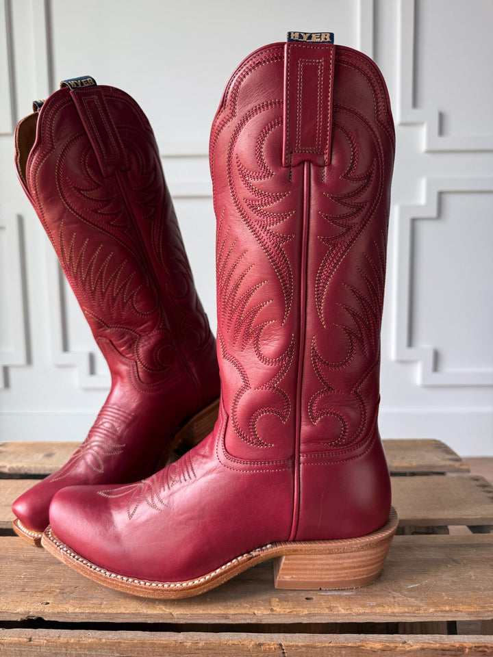 Leawood Red Western Leather Boot