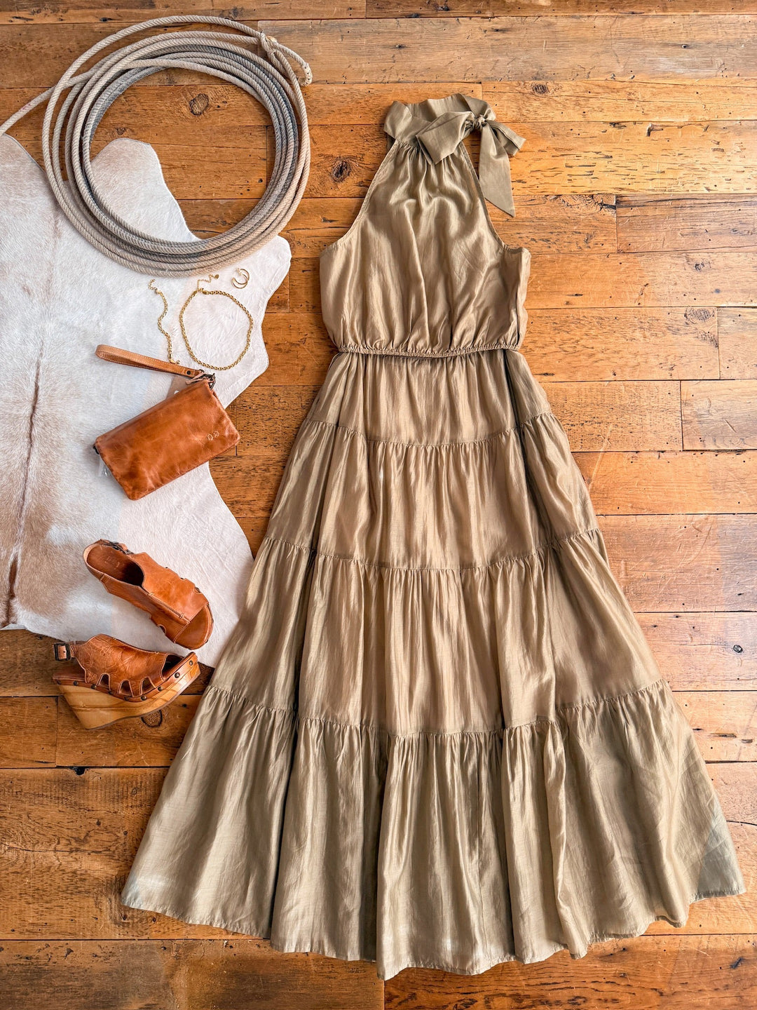 Lexington Tencel Tiered Skirt Set