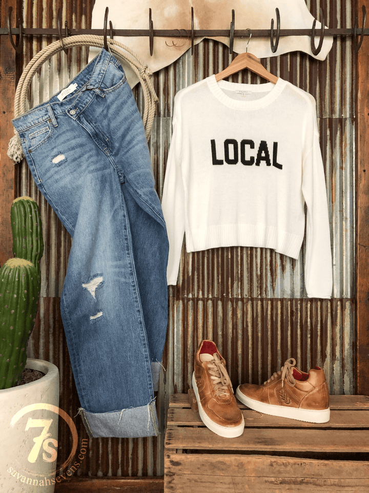 Local White Knit Top