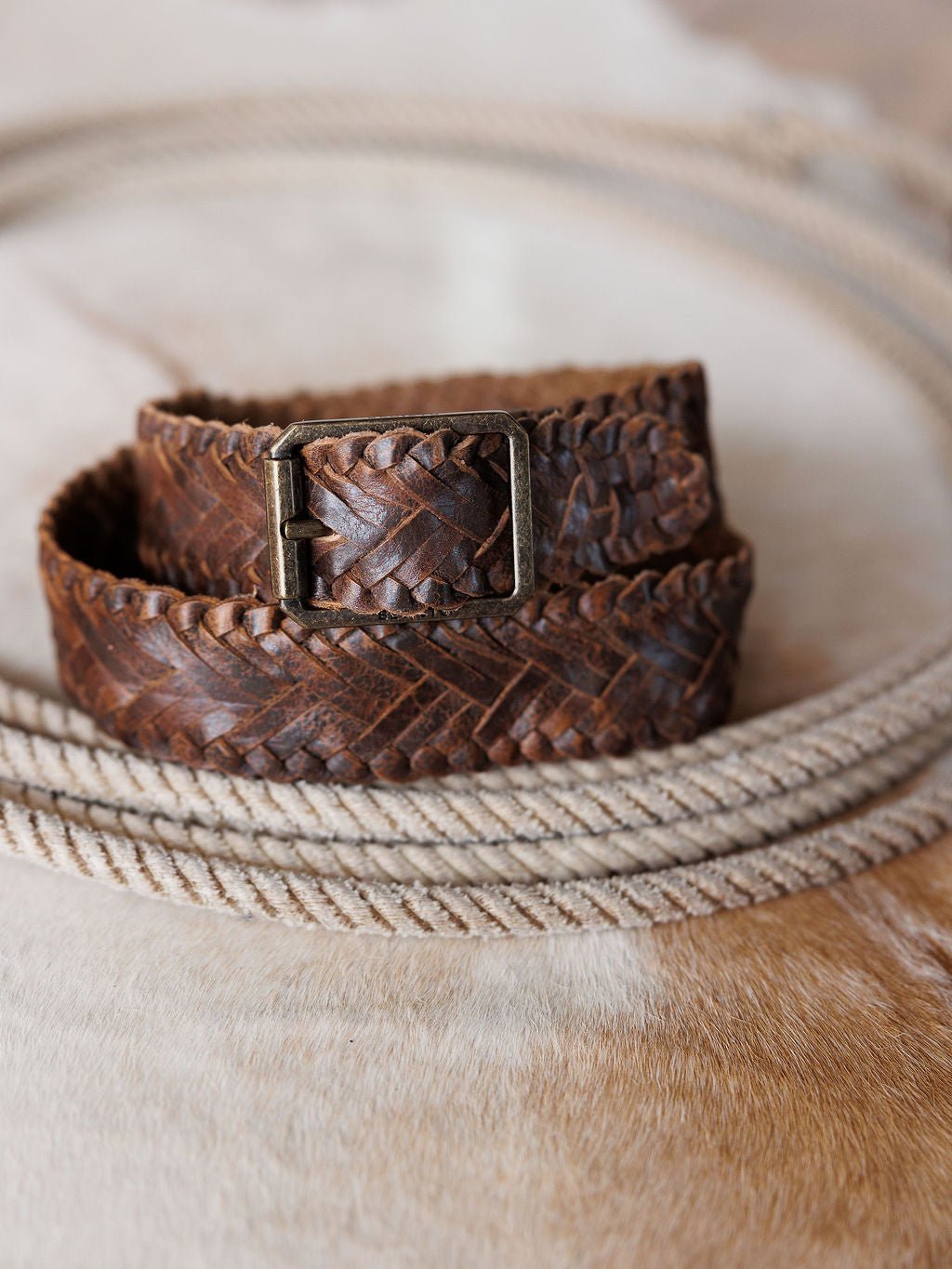 Loveland Woven Leather Belt