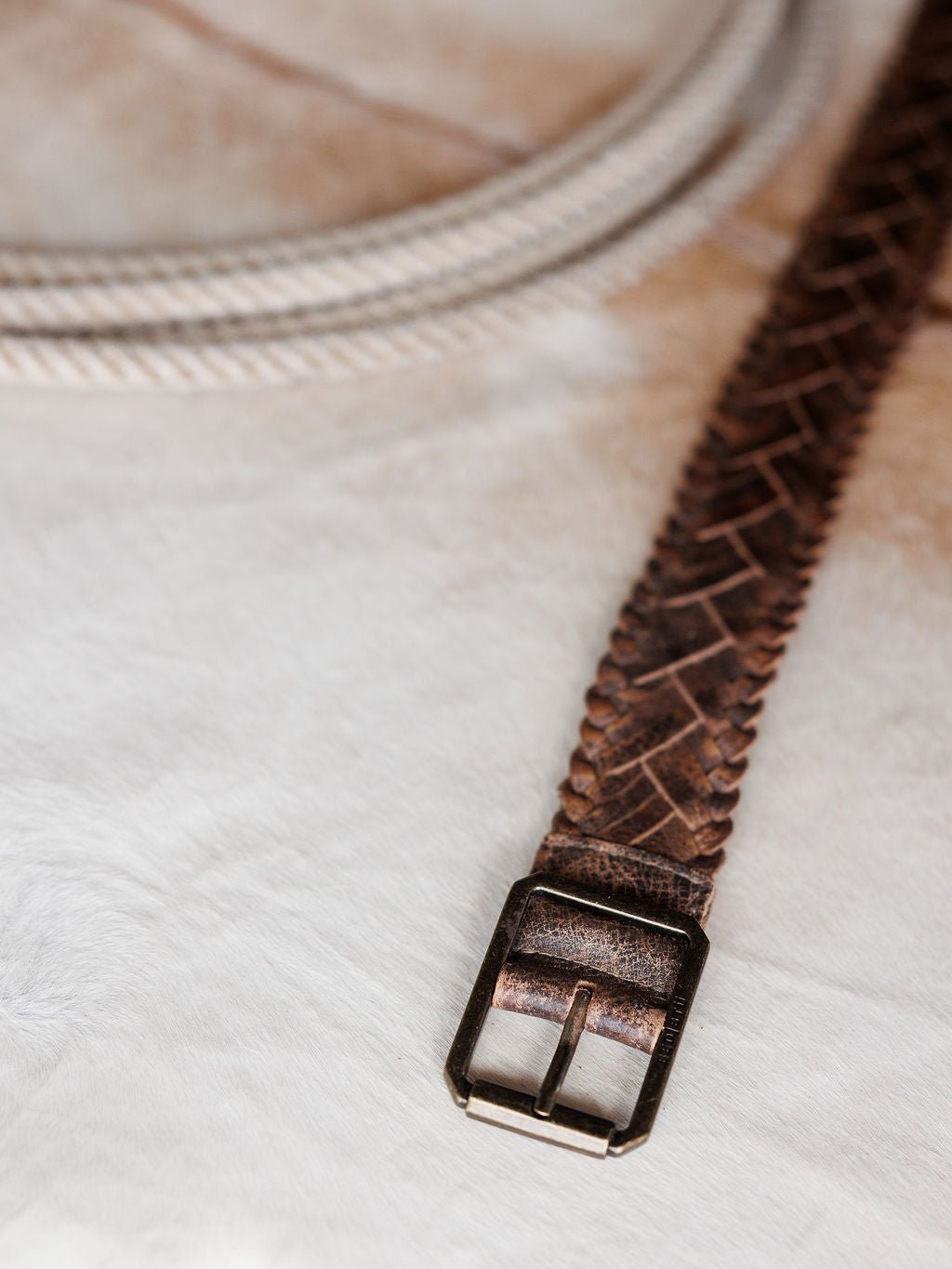 Loveland Woven Leather Belt