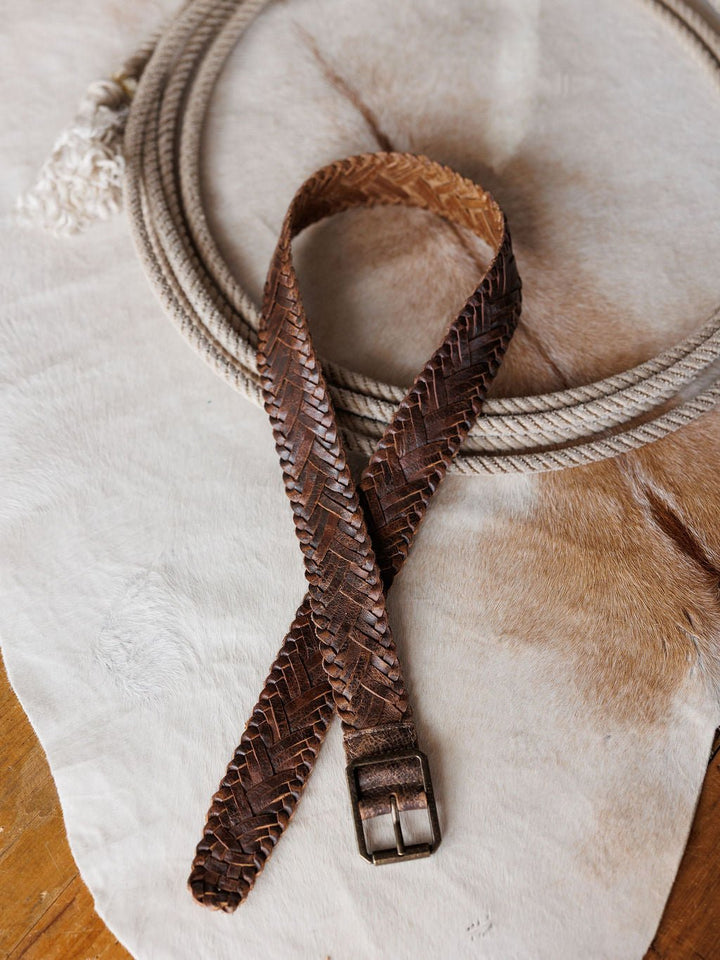 Loveland Woven Leather Belt