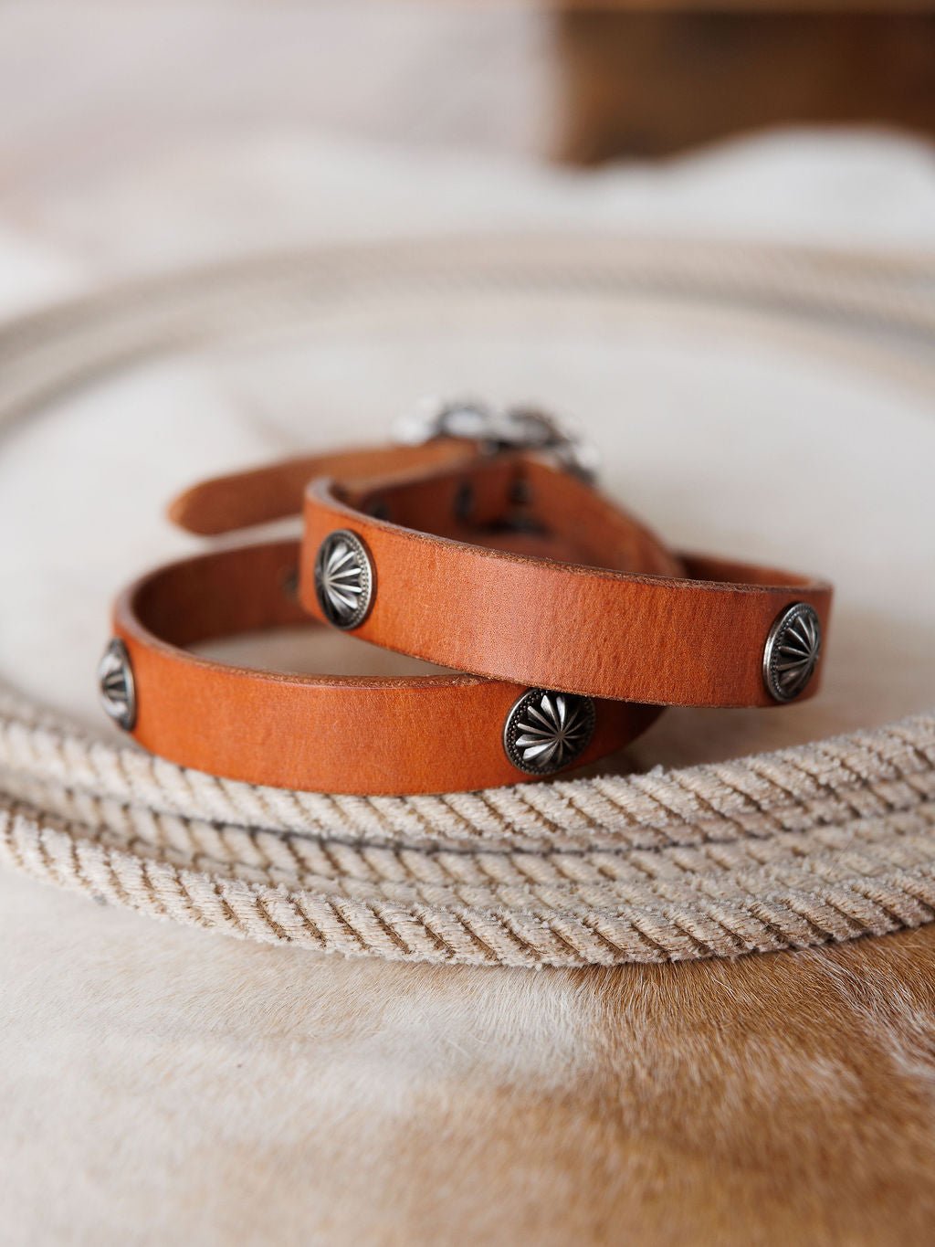 Luray Cognac Leather Belt