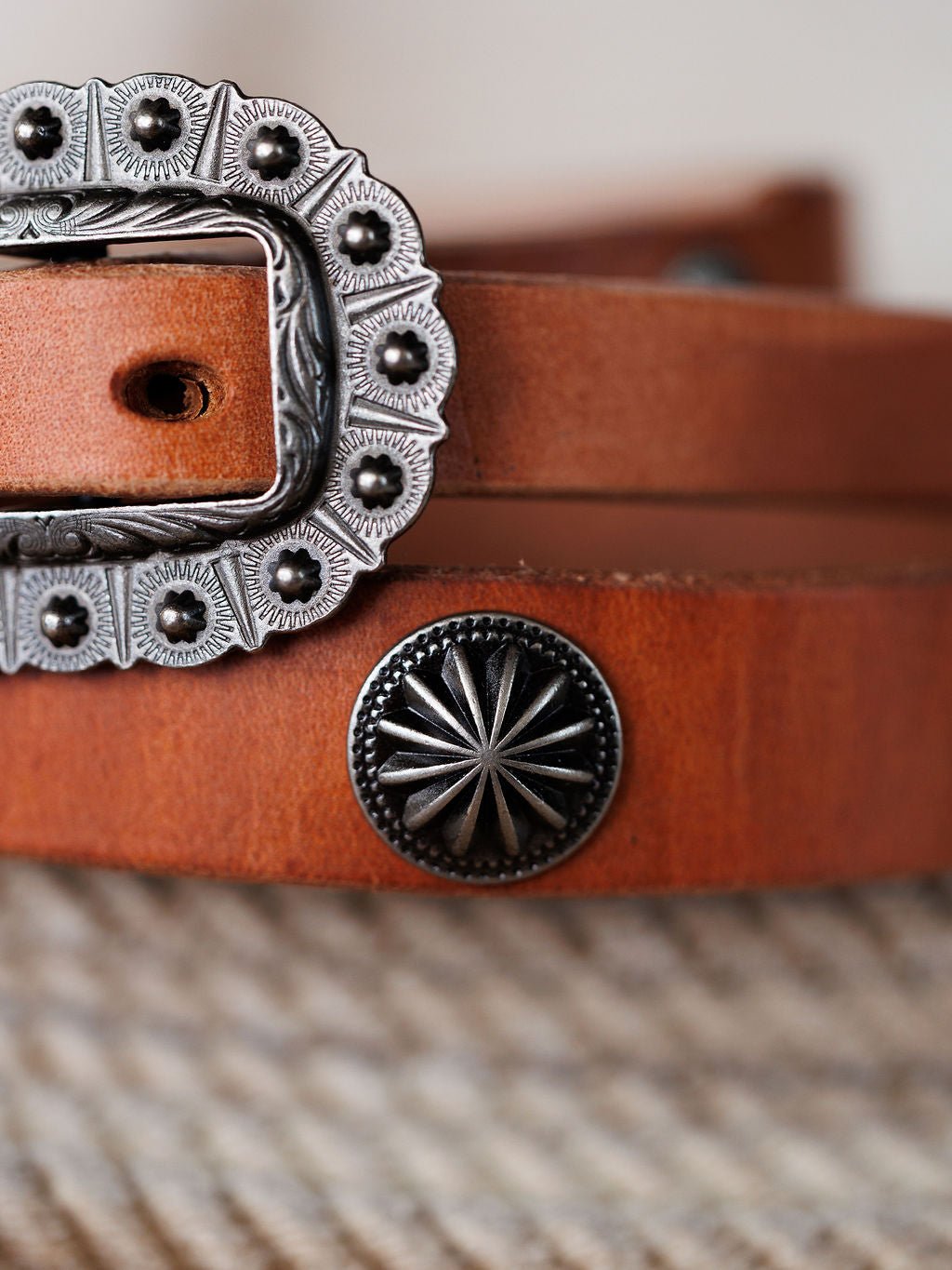 Luray Cognac Leather Belt