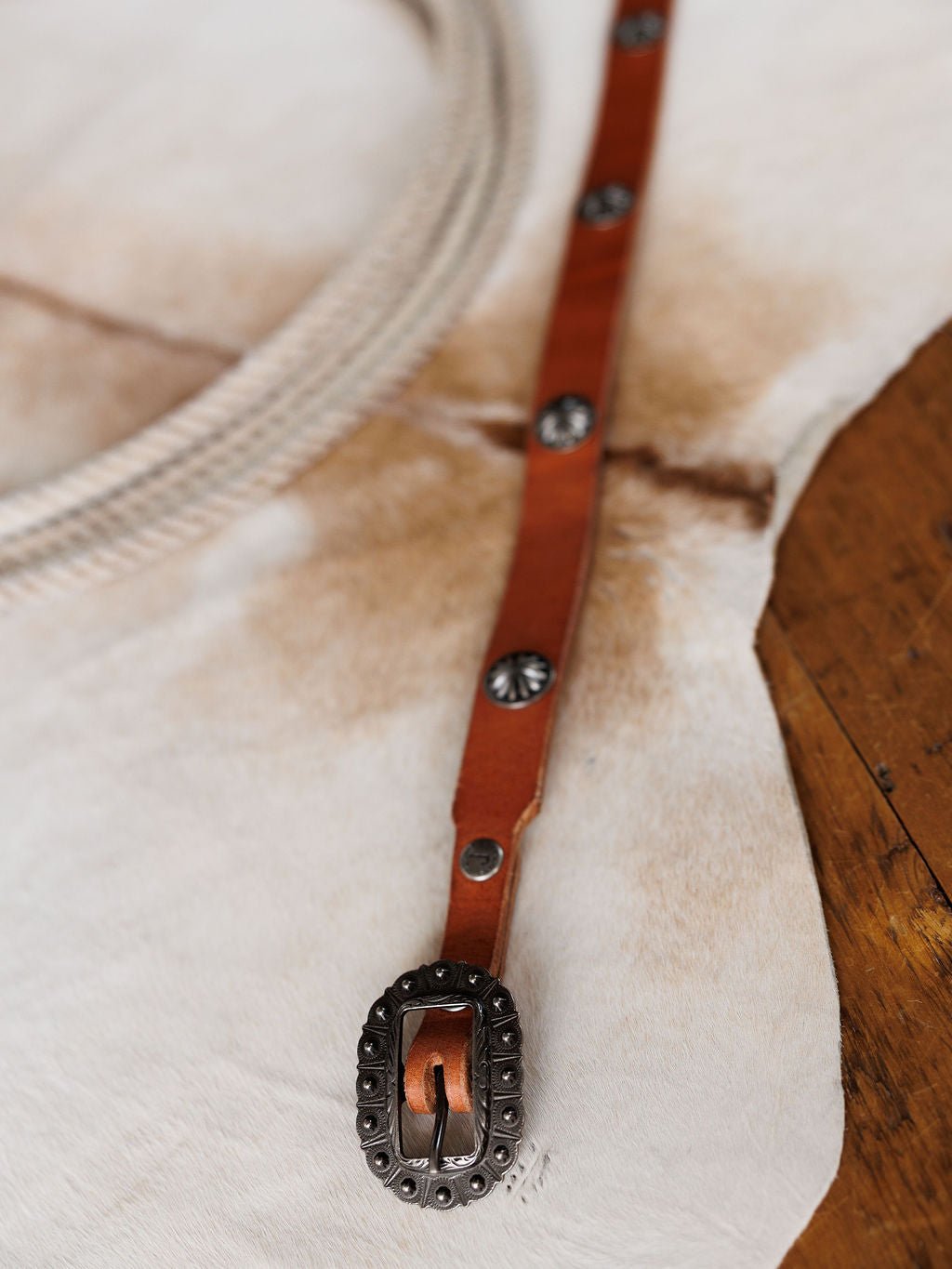 Luray Cognac Leather Belt