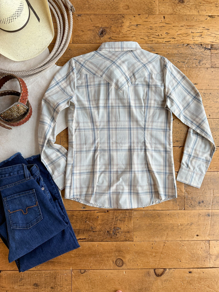 Marilla Plaid Pearl Snap Top