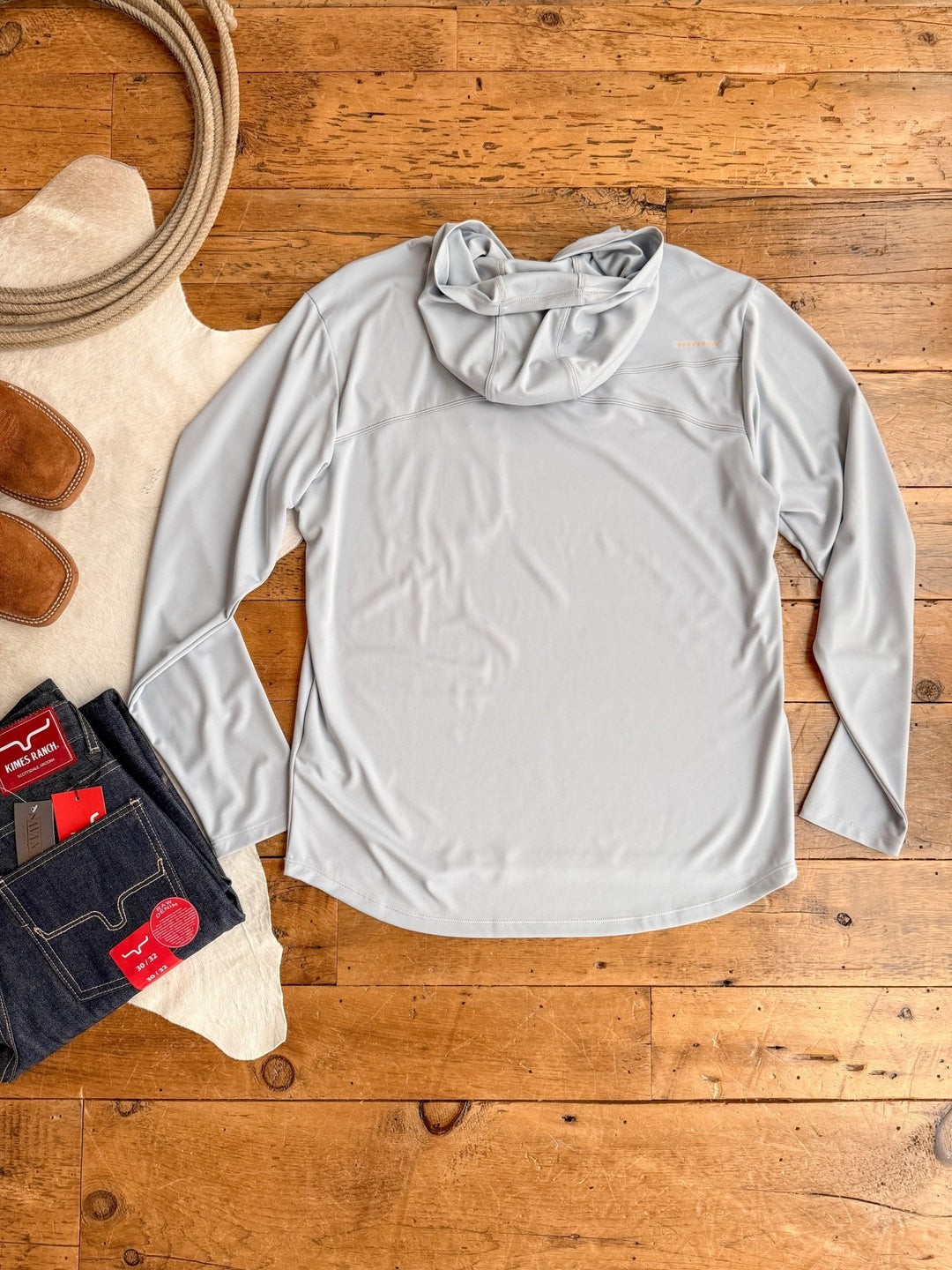 McPherson Ariat Men's Grey Hooded Top