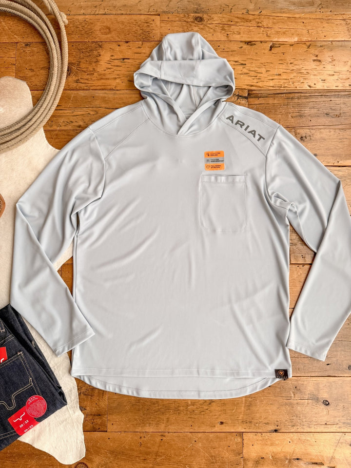 McPherson Ariat Men's Grey Hooded Top