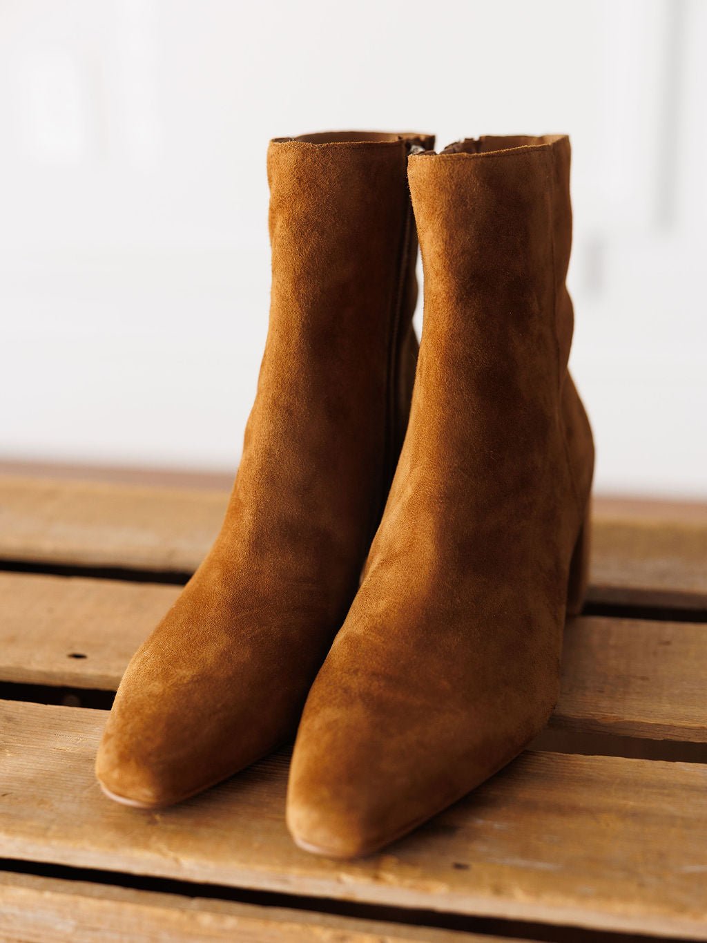 Melrose Saddle Tan Suede Boot