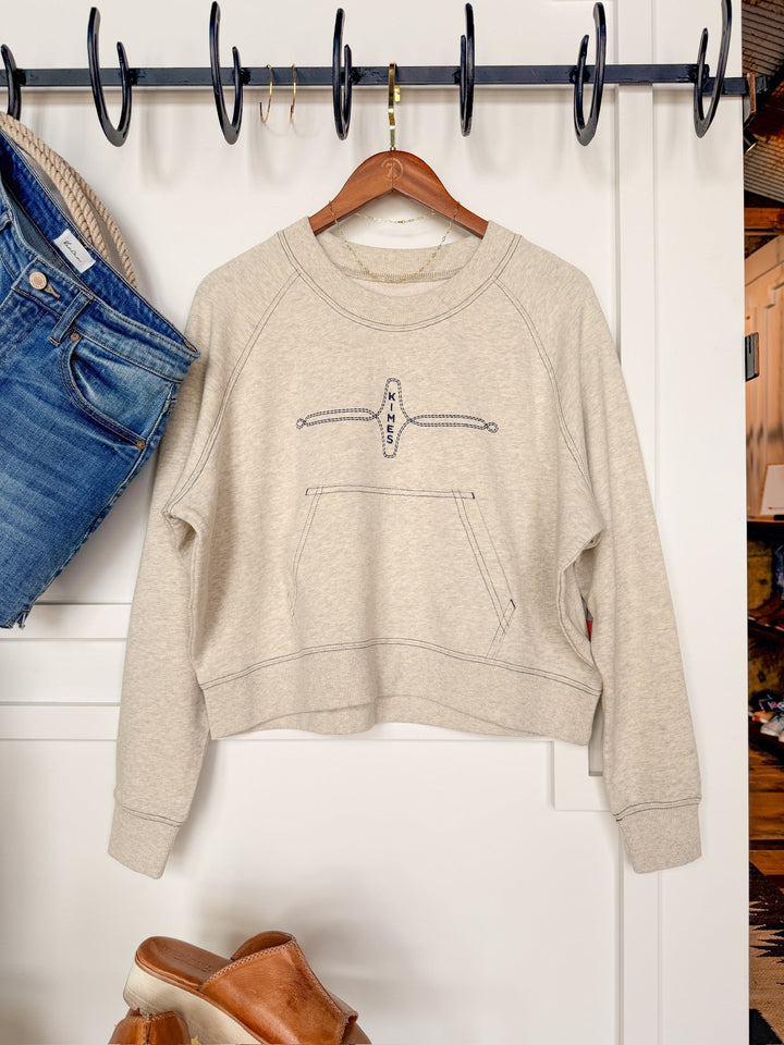 Mesick Grey Boot Stitch Pullover