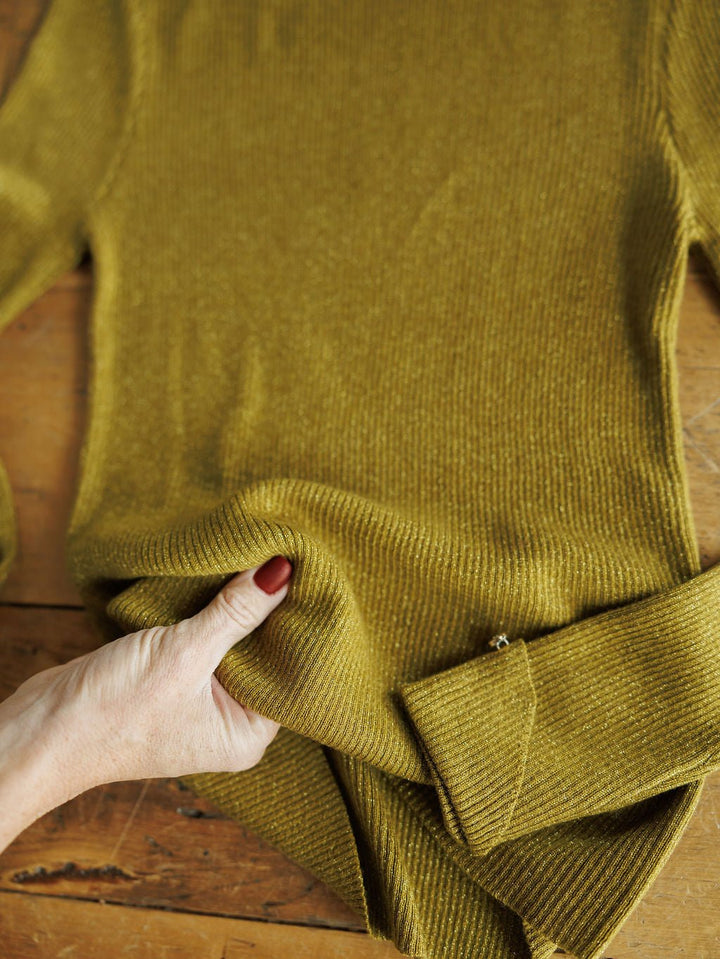 Midvale Chartreuse Ribbed Top