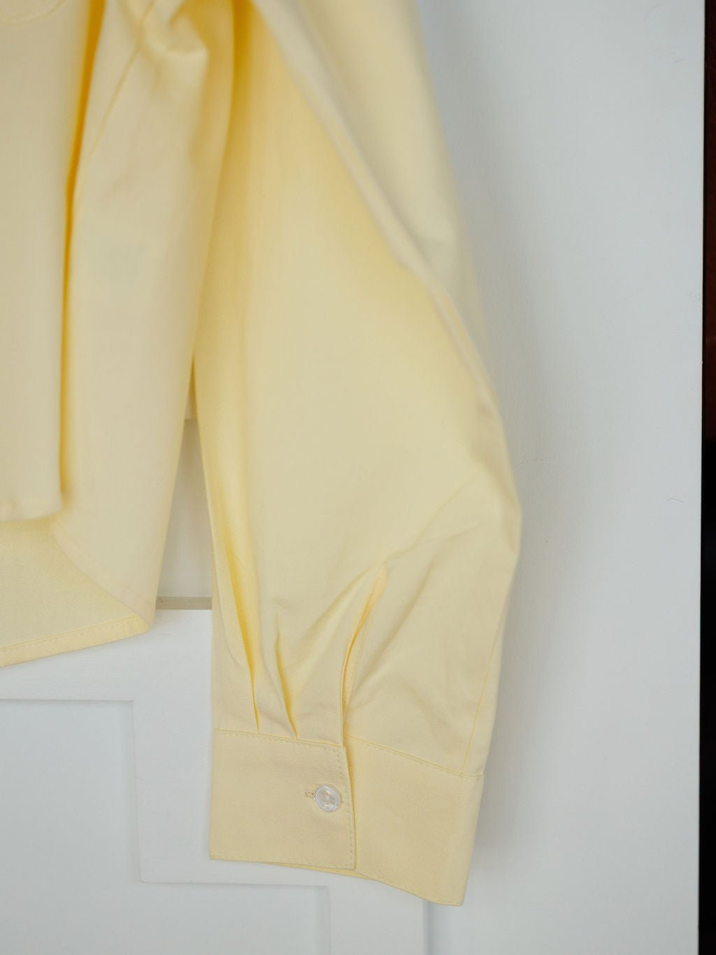Mokane Butter Oversized Button Up Top
