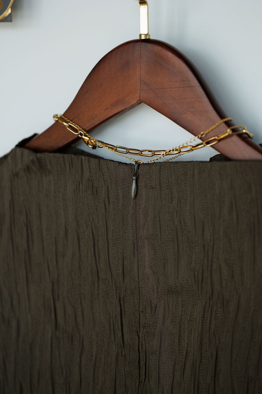 Monahans Deep Moss Satin Top