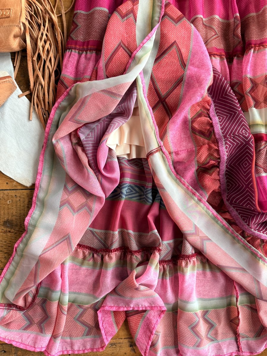 Montesano Southwest Puff Sleeve Dress