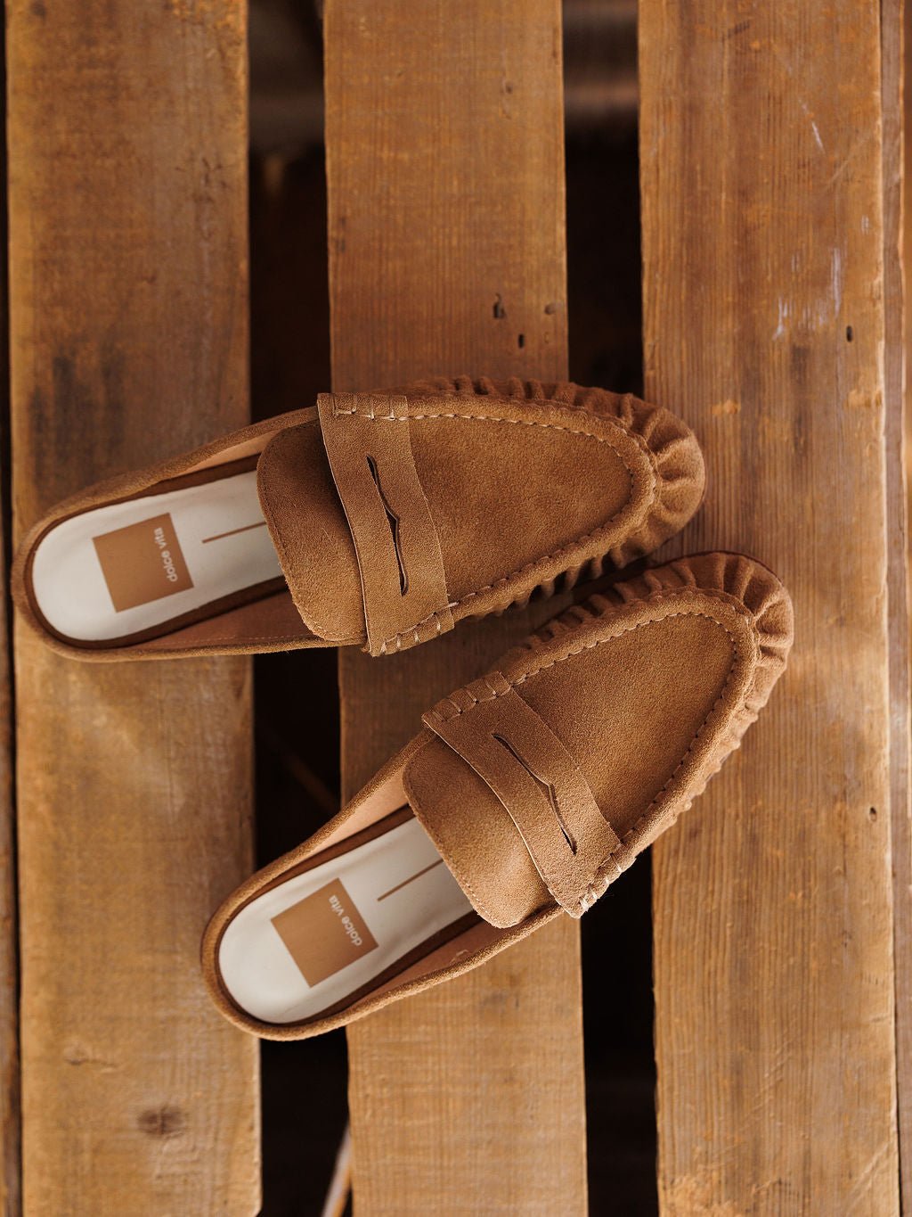 Moran Saddle Rough Out Leather Mule