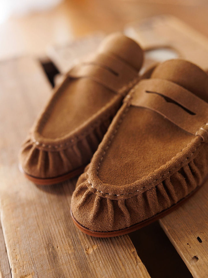 Moran Saddle Rough Out Leather Mule