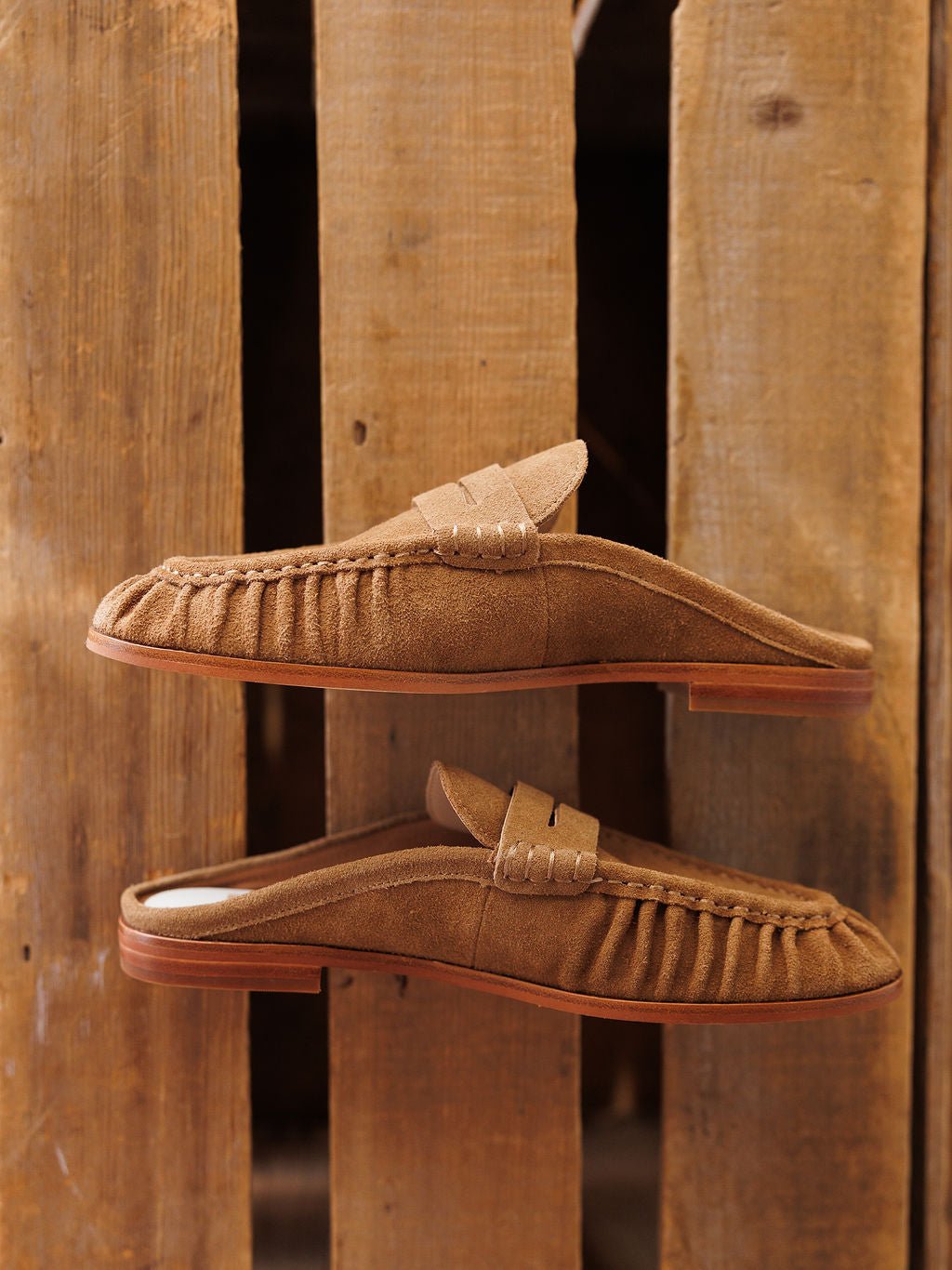 Moran Saddle Rough Out Leather Mule